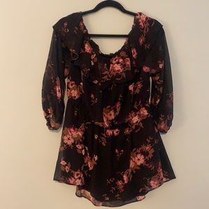 Long sleeve floral shirt